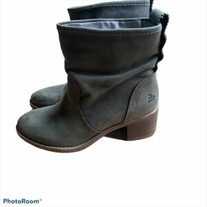 Bull Boxer green leather slouch boots 37